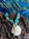 Collar turquesas lapa albina